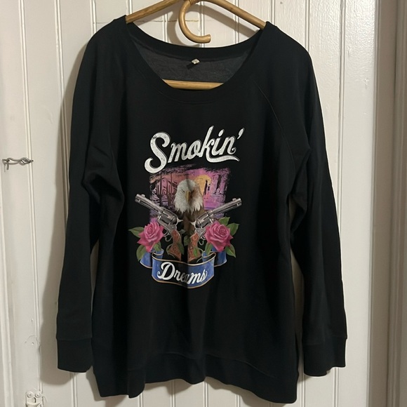 🦅🥀Spell Smokin Dreams Sloppy Joe Sweatshirt sz Large.In great condition